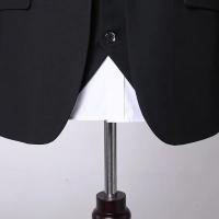 Traje Formal Para Hombre S-9XL Chaqueta + Chaleco + Pantalones Estilo Británico Casual Exterior Moda Boda Slim-fit Conjunto Completo - details 14