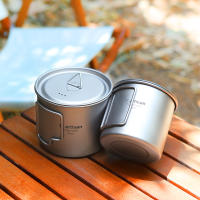 Taza De Camping Tiartisan De Titanio Portátil Y Ligera Con Asa Plegable Para Agua Té Y Café Ideal Para Senderismo Y Viajes - details 2