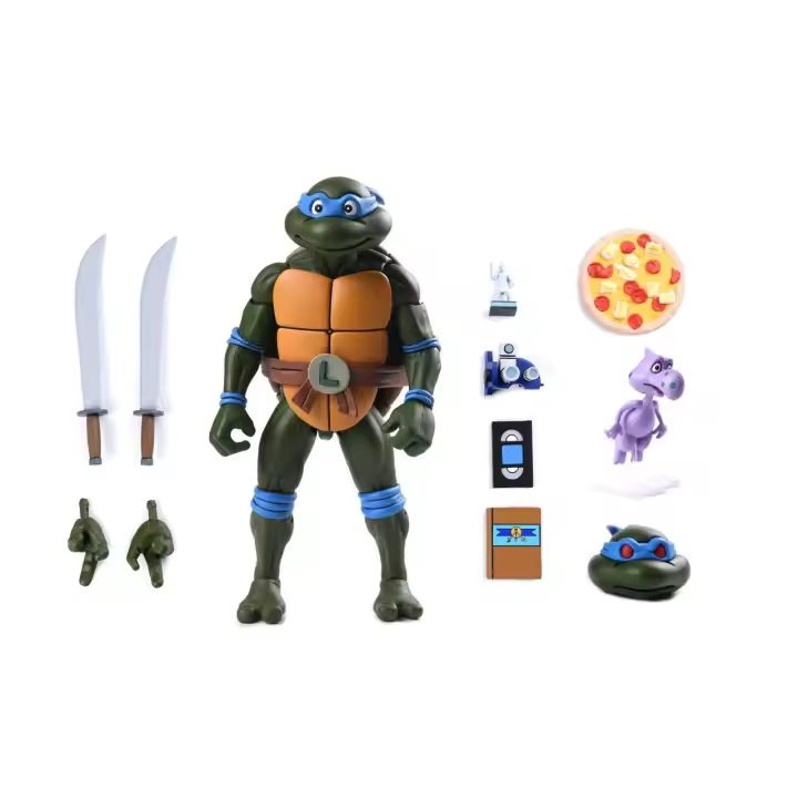 Neca Tortugas Ninja (Cartoon) Figura Ultimate Leonardo VHS 18 cm - 1