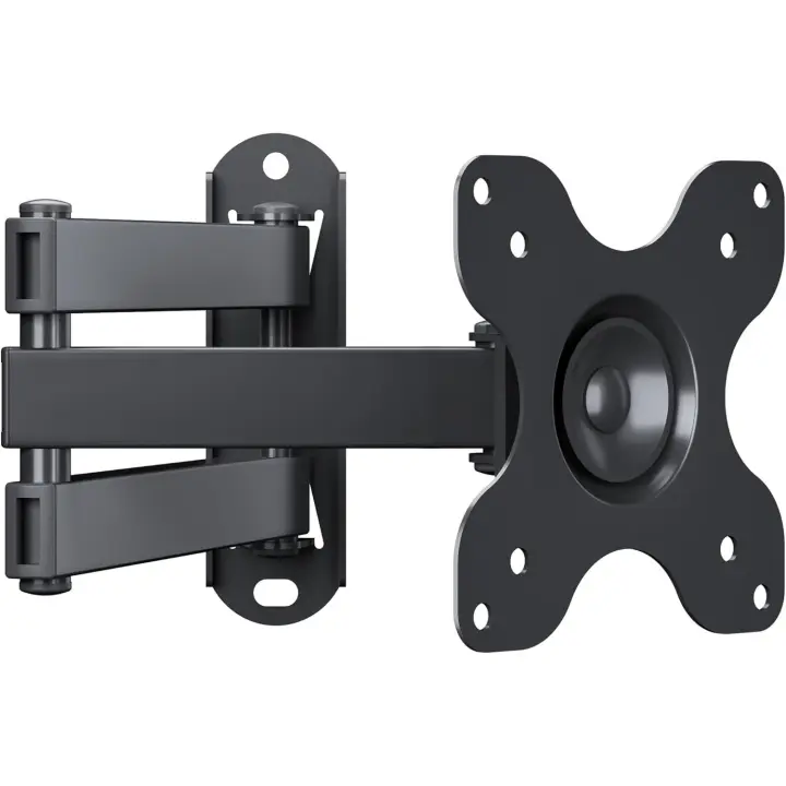 Soporte de pared articulado para TV con movimiento completo para televisores LCD LED de 13'' a 30'', se inclina, gira, se extiende y gira, VESA 75 x 75 mm/100 x 100 mm, soporta hasta 15 kg - 1