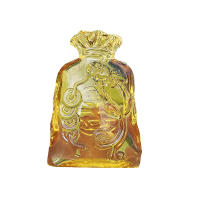 Adorno De Bolsa De Dinero Citrino Ornamento De Coincidencia De Suerte Feng Shui Para Oficina Y Sala De Estar Decoración De Mesa De Cristal Colorido - details 3