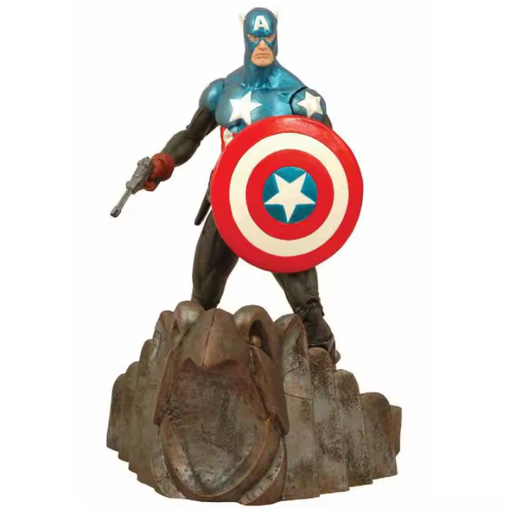 Figura Capitan America Marvel Select 18 cmFigura  Coleccionable - Idea de Regalo- Mercancia Oficial - Juguetes para Niños y Adultos - Movies Fans - Muñeco para Coleccionistas y Exposición - 1