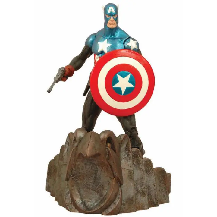 Figura Capitan America Marvel Select 18 cmFigura  Coleccionable - Idea de Regalo- Mercancia Oficial - Juguetes para Niños y Adultos - Movies Fans - Muñeco para Coleccionistas y Exposición - 1