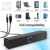Auriculares de escritorio con USB y sonido estéreo 2,0, entrada auxiliar de 3,5mm para computadora de escretorio, portátil, tableta y teléfono móvil. - details 3