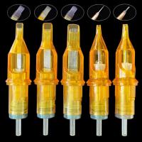 Cartuchos De Tatuaje Dragonfly Amarillo Accesorios Para Máquina De Tatuaje Agujas RL RM RS M1 De Diametro 0.35mm Longitud 13*63mm - details 1