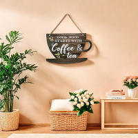 Cartel De Madera Para Café Y Té Decoración Rustica Para Cocina Y Comedor Bar De Café Estilo Americano Adorno Para Pared Del Hogar - details 5