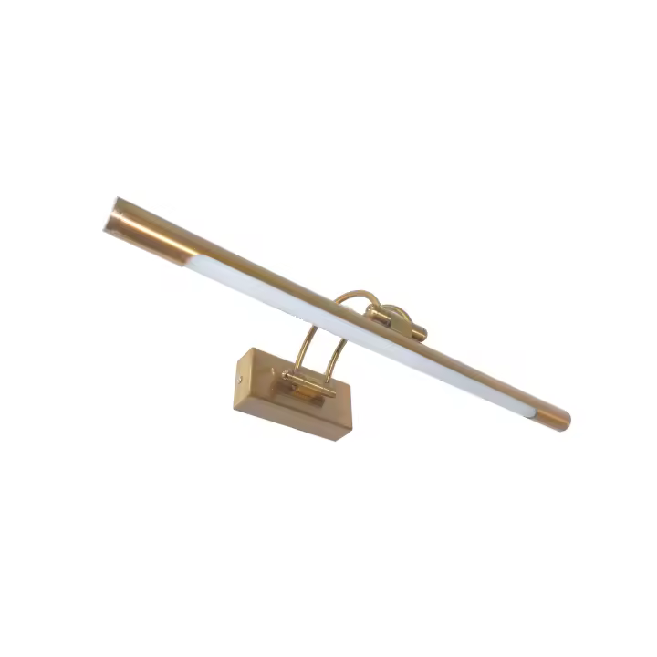 Aplique LED de Pared para Iluminar Cuadros, Espejos, Murales, Etc. 8W Estilo Tradicional y Elegante. Bronce Envejecido. 50cm - 1