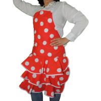Netdam Delantales Sevillanas Flamencos Lunares | Cocina Mujer Hombre - details 1