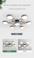 Lámpara De Techo Moderna IRALAN Con Tres Colores Ajustables Macaron Para Sala Cocina Oficina Lámpara Colgante Chandelier Sin Certificación Smart Device - details 4