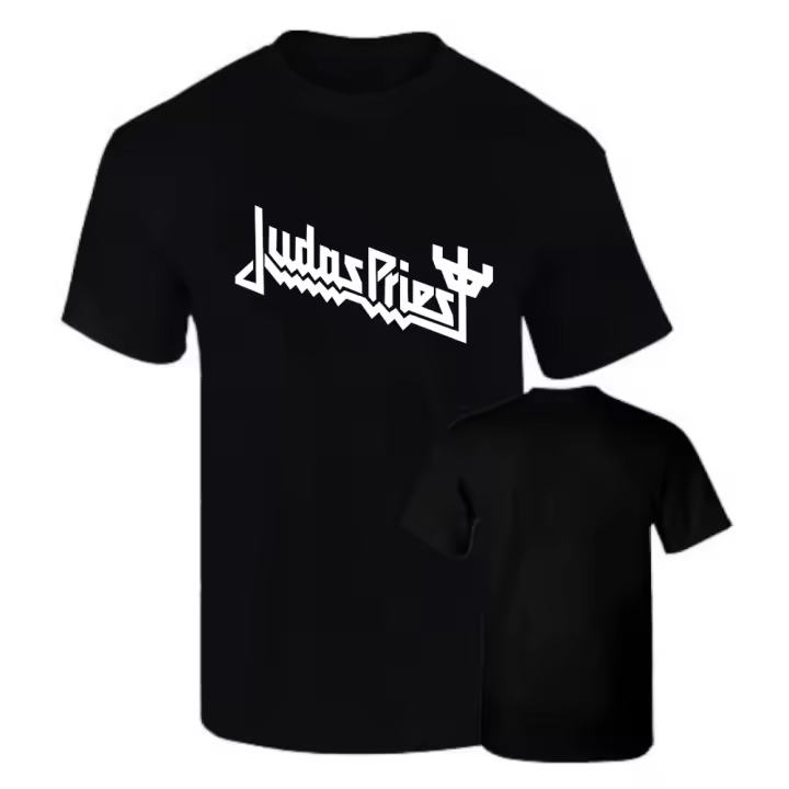 Camiseta Premium Judas Priest Musica Heavy Metal 190grs blanca o negra 100% algodon Unisex - 1