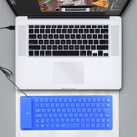 Teclado plegable de silicona de 85 teclas para PC, Notebook, tableta, portátil, Flexible, con cable, Mini USB, resistente al agua - details 8