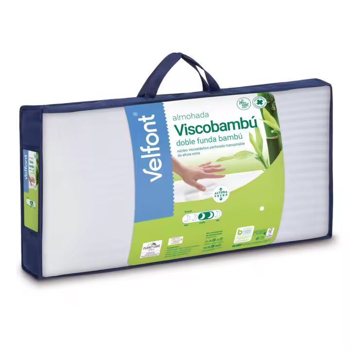 Almohada viscoelástica Viscobambú Velfont - 1