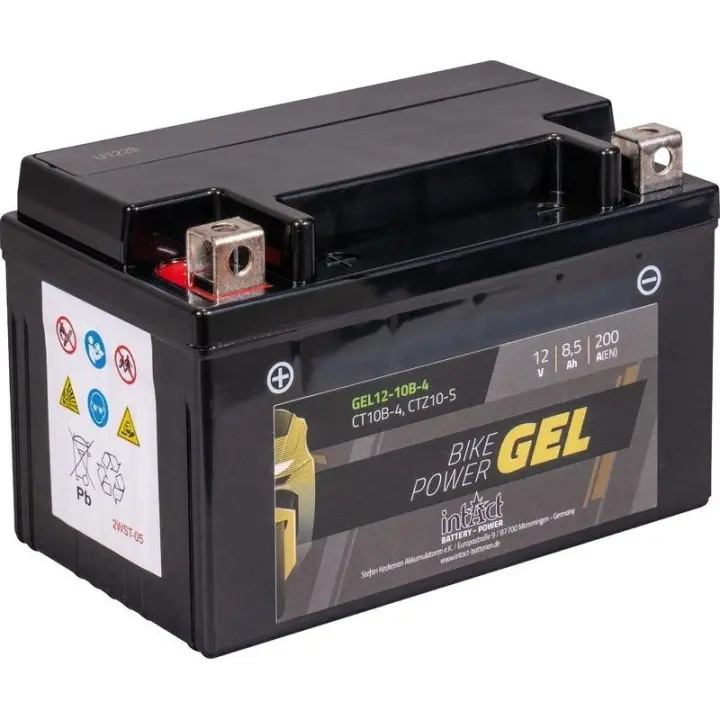 Bateria de moto Intact gel YTZ10-S 12V 8,5Ah - 1