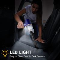 Aspirador de Mano Inalámbrico para Coche, 45W 3600mA Potente Mini Aspirador, Aspirador de Mano con Luz LED y Filtro HEPA Lavable, Aspiradores de Mano Adecuados para Pelo de Mascotas, Hogar, Oficina - details 3