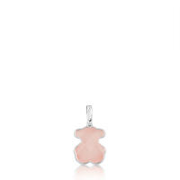 Colgante de oso de piedra preciosa natural de plata esterlina S925, accesorio de collar de bricolaje de lujo que combina con todo - details 9