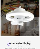 Ventilador de techo silencioso con iluminación y control remoto, control remoto e interruptor de pared, rotación de 360°, modos de luz, perfecto para sala de estar y dormitorio. - details 9