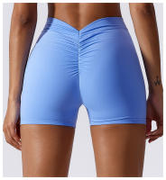 NCLAGEN Shorts De Yoga Para Mujer Cintura Alta Scrunch Levantamiento De Glúteos Cómodas Y Transpirables Para Gimnasio Y Fitness Prueba De Agachamiento Sensación De Naked Leggings - details 12