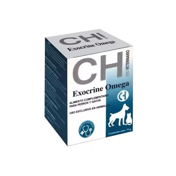 Exocrine Omega 75 g suplemento digestivo para perros y gatos Chemical Ibérica - 1