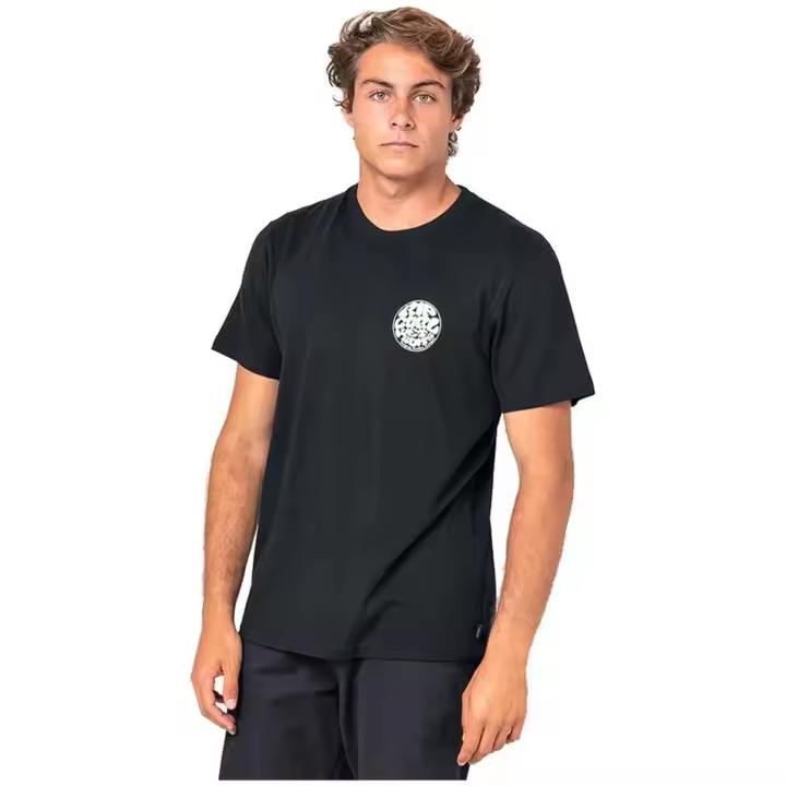 Camiseta de Manga Corta Rip Curl  para hombre en color negro - 1