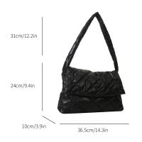 Bolso De Hombre Para Mujer En Nylon Suave With Correa Ajustable Gran Capacidad Estilo Moderno Para Uso Diario En La Oficina Colores Disponible: Plata Champán Blanco Negro - details 10