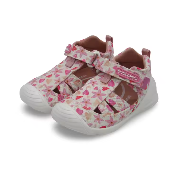 Sandalia Lona Rosa Lavable - Biomecanics - 1