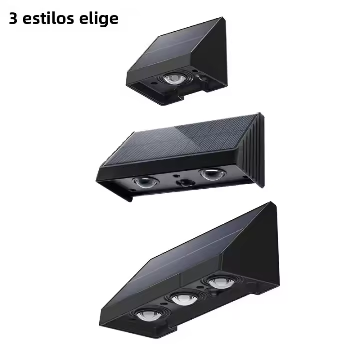 Luz Solar Exterior IP54 Impermeable Bombilla LED Automática Para Iluminación Nocturna Jardín Patio O Balcón Luz De Pared Contemporánea Solar Powered - 1