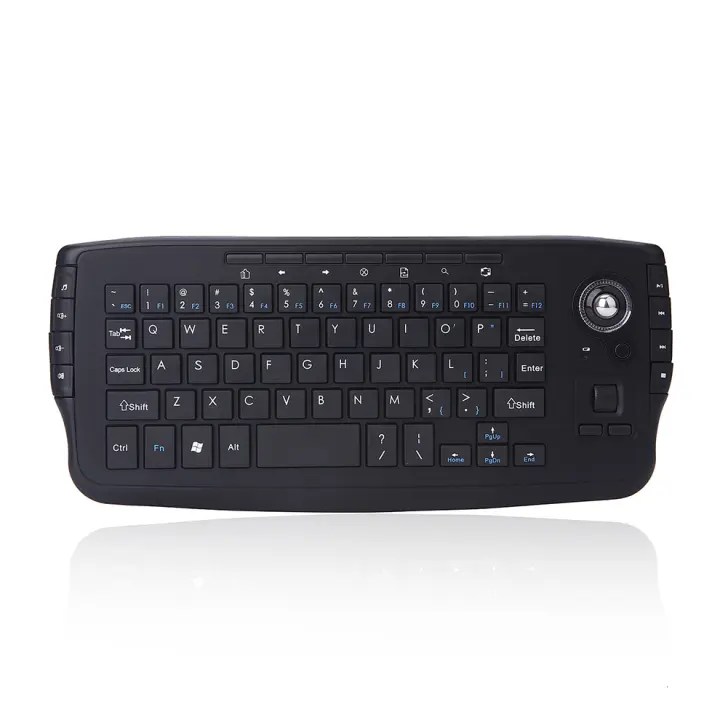 Mini Teclado Ergonómico Con Ratón De Trackball 1200dpi Función TV 2.4G Wireless Para Laptop PC TV Accesorio De Oficina Y Estudio - 1