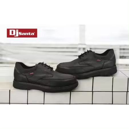 DJ SANTA Zapato Sport Piel Negro Hombre  Referencia: 4153 Ngero DJ SANTA Zapato hombre, cómodo con un diseño sport. Fabricado todo en piel negro bombeada con la plantilla termo conformada extraible  y Forro en microfibra. Ajust - 1