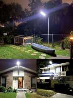 Lámpara Solar Exterior Potente 12000LM 3 Modos Sensor De Movimiento IP65 Impermeable Para Jardín Calle Y Pared - details 13