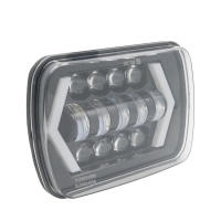 Faros LED Impermeables 90W 7x6'' 5X7" Para Jeep YJ Cherokee XJ Trucks Con DRL Blanco Y Señal De Giro Amarilla Compatible Con Modelos De 1990 a 2015 - details 6
