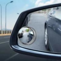 4Pcs Espejo Auxiliar De Retrovisor Para Coche Ángulo Amplio Convexo Ajustable 360° Marco Redondo Para Visión De Espalda - details 5