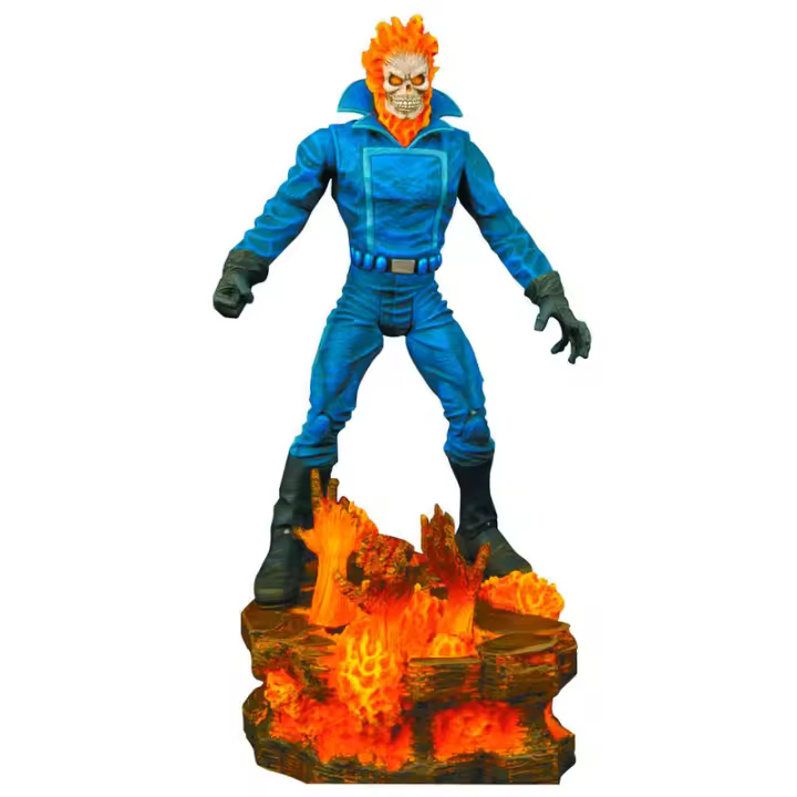 Figura Motorista Fantasma Marvel SelectFigura  Coleccionable - Idea de Regalo- Mercancia Oficial - Juguetes para Niños y Adultos - Movies Fans - Muñeco para Coleccionistas y Exposición - 1