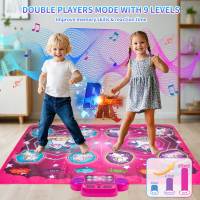 Tapete Educativo De Música Grande 90x90cm Para Niños Con Teclado De Luces Y 3 Modos De Juego Tapete De Baile Electrónico Infantil - details 9