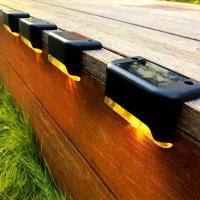 4 Pack Luces Solares LED Para Escaleras Impermeables Para Jardín Exterior Terazas Y Pasillos De Guardia Luz De Noche Para Borde De Jardín Modernas IP45 ABS Fuente De Energía Solar - details 3