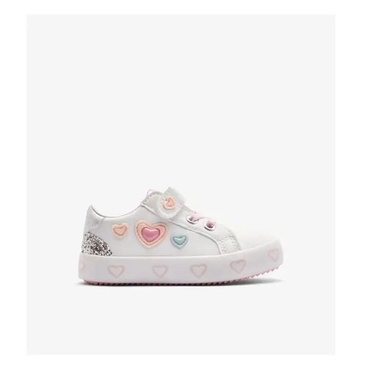 Zapatillas Corazones Blancas / Rosas - Conguitos - 1