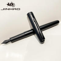 Bolígrafo De Tinta JINHAO 75 Clásico De Metal Con Punta De Tungsteno Acero En Negro Para Oficina Y Escuela Diseño a Cuadros Y Flecha - details 0