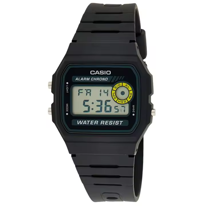 Casio F-94wa-8dg Vintage Reloj Para Unisex Color Negro - 1