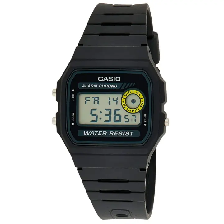 Casio F-94wa-8dg Vintage Reloj Para Unisex Color Negro - 1
