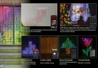 Luz De Encaje Inteligente Con 400 LEDs Control Remoto Bluetooth RGB Para Decoración De Ventanas Y Dormitorios Cambio De Color Con Música DIY - details 0