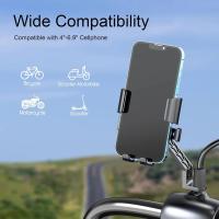 Soporte De Teléfono Para Bicicleta Universal 360° Giratorio Soporte De Manillar Para Motocicleta ATV Scooter Operación Con Una Mano GPS Clip - details 10