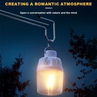 Lámpara De Camping Al Aire Libre Recargable USB Portátil Con Luz De Trabajo LED Bombilla De Emergencia Doble Color Opcional Luz Blanca Y Cálida - details 0