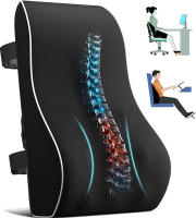 Almohada De Soporte Lumbar Para Coche Espuma De Memoria Cojín De Cintura Alivio Del Dolor De Espalda Suave Y Cómodo Para Oficina Hogar Coche - details 0