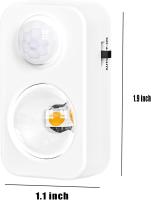 Aplique de pared, luz nocturna LED con detección de movimiento, aplique de pared inalámbrico, funciona con batería recargable - details 3