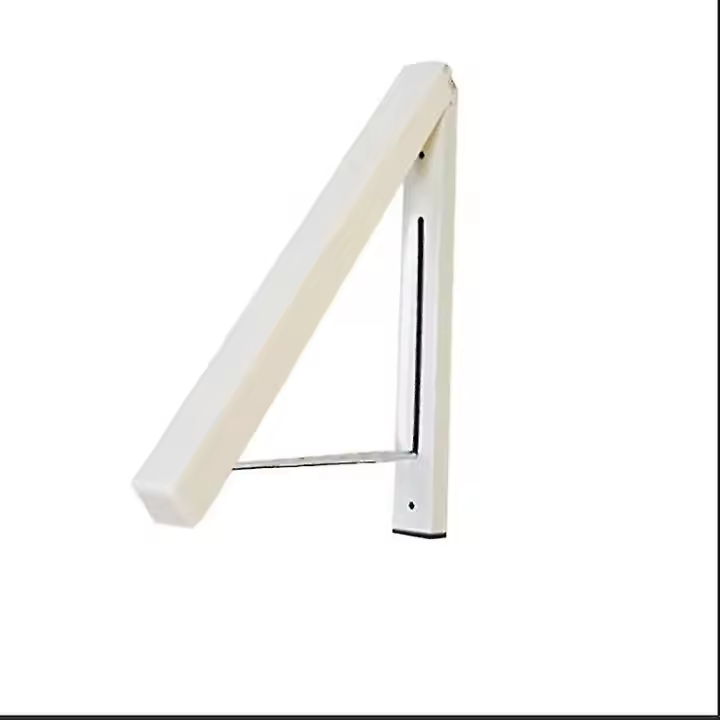 Perchero plegable para exteriores, perchero de pared para dormitorio (1 unidad, blanco) - 1