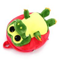 Mochila De Peluche Para Niños Con Diseño De Cocodrilo De Dibujos Animados Mochila Escolar De Moda Con Hombros Para Niños Cierre De Cremallera Material Principal Y Lining De Poliéster - details 4