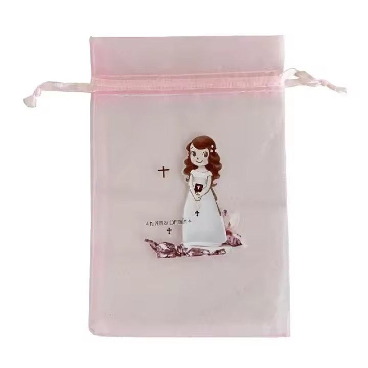 Flikehome - Bolsa de organza Comunión 3pcs. - Pack 12 Blisters - 1