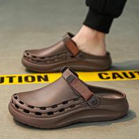 Sandalias Masculinas De Color Sólido EVA Para La Playa Y Viajes Ligeros Y De Secado Rápido Zapatos Casuales Para Hombres - details 4