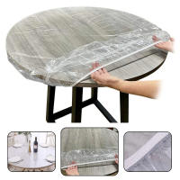 10pcs Fundas Para Mesa Redonda Transparente Impermeable Y Resistente Al Aceite Protector De Mesa Para Comedor Hogar - details 0