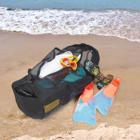 Bolsa De Red Multifuncional Con Correa Ajustable Para Almacenamiento De Equipamiento De Snorkel Y Escuba Diving Gran Capacidad Para Surfeo Natación Y Natación En Agua Salada - details 4