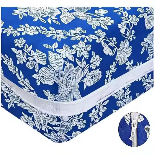 NEW & Almeritex 2000 Funda colchon Estanpada para cama, Con Cremallera en L - cama de 90-105-135-150 - 1